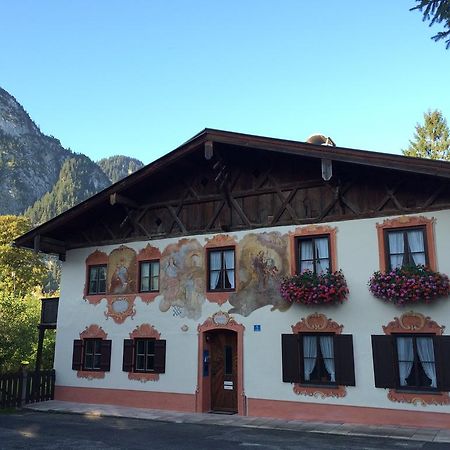 Ferienwohnungen Im Lueftlmalereck, Mussldomahaus Oberammergau Exteriér fotografie