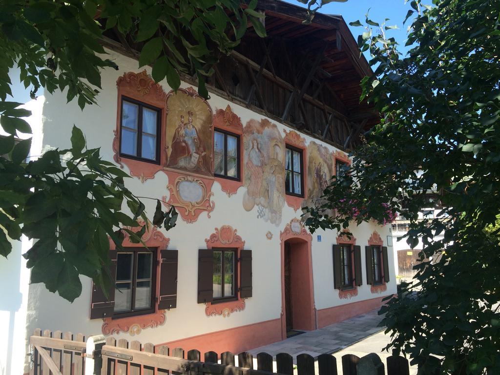 Ferienwohnungen Im Lueftlmalereck, Mussldomahaus Oberammergau Exteriér fotografie