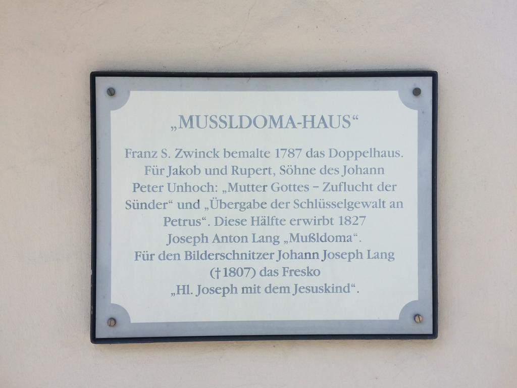 Ferienwohnungen Im Lueftlmalereck, Mussldomahaus Oberammergau Exteriér fotografie