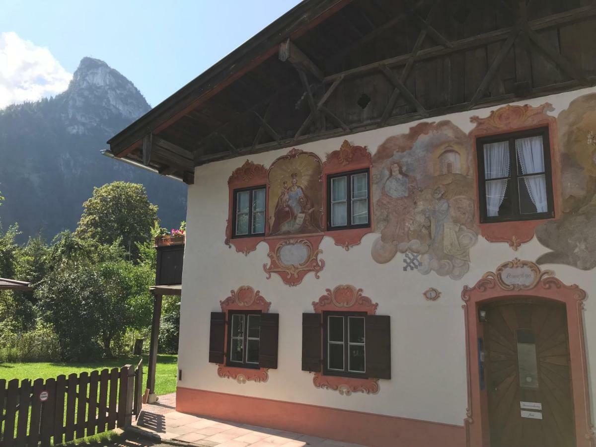 Ferienwohnungen Im Lueftlmalereck, Mussldomahaus Oberammergau Exteriér fotografie